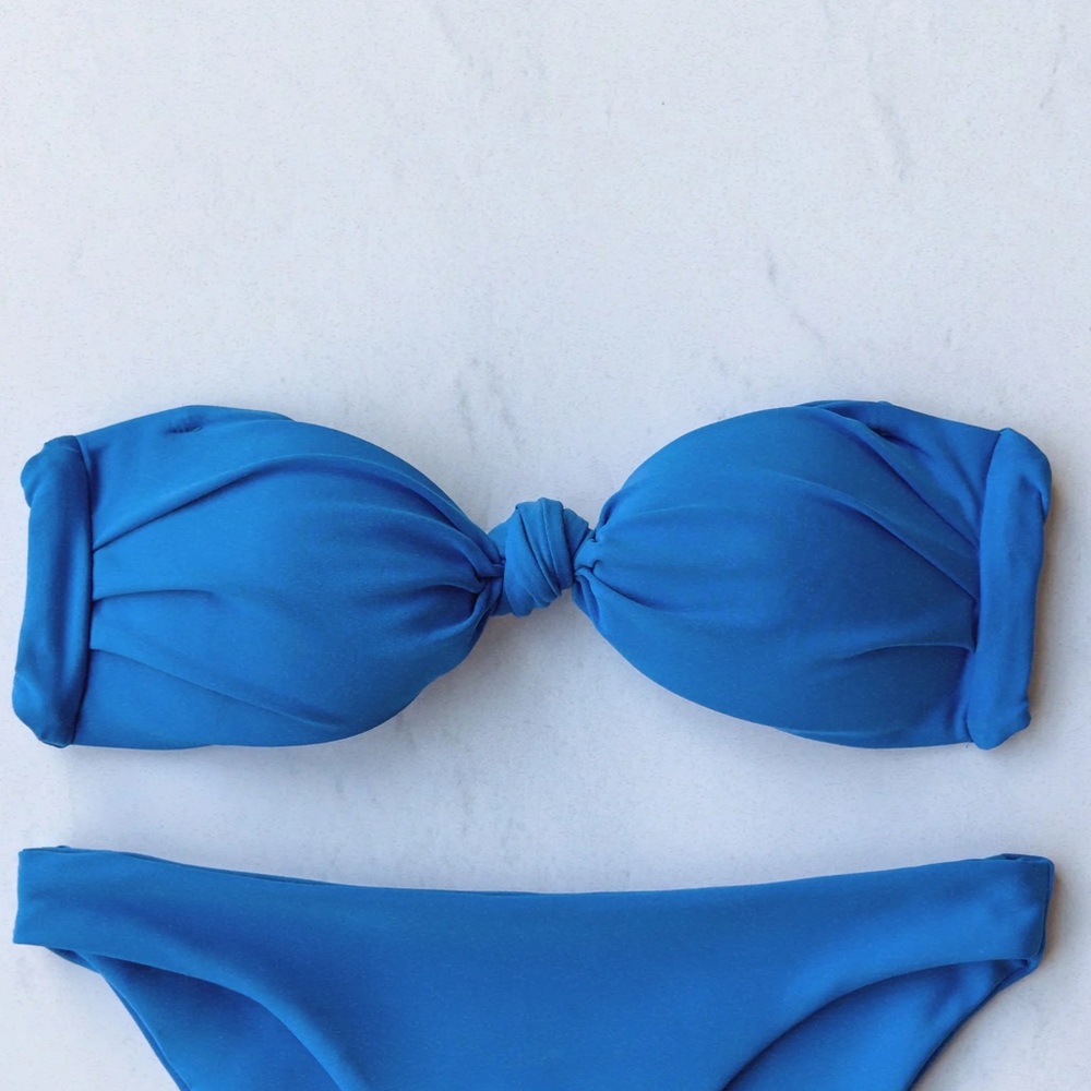 SKATIE Swim Size M Bandeau Bikini Lyndi Top in Pacific